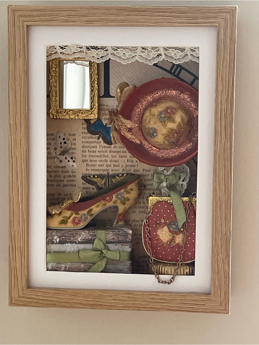 Handmade shadow box unique and beautiful